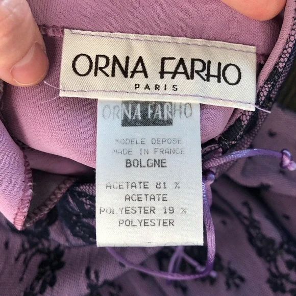 Purple High Low Skirt and Top. Lace fabric.